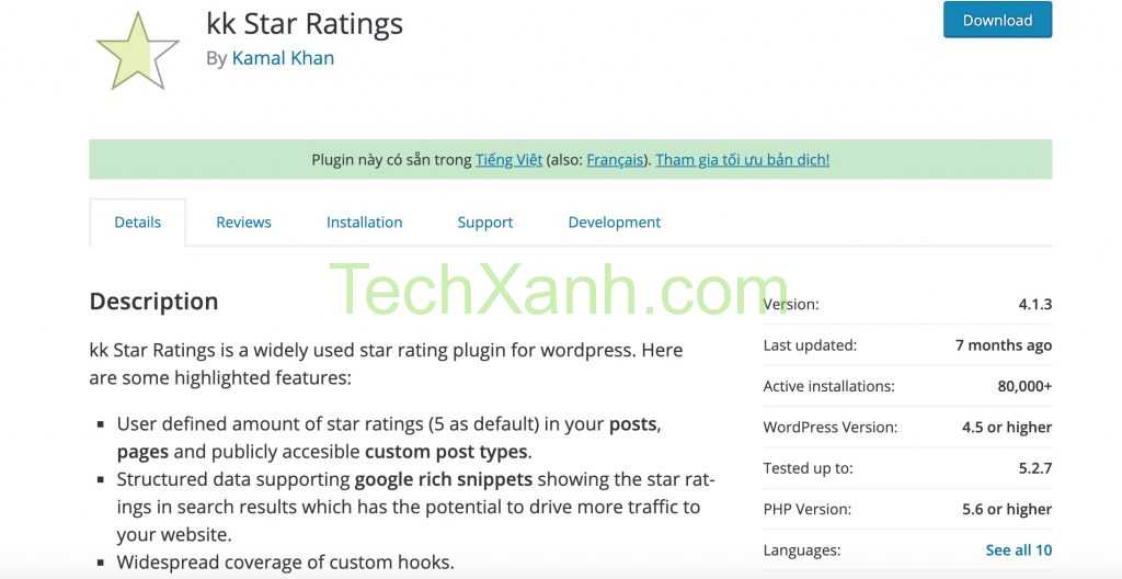 Plugin Wordpres Kk Star Rating 2020